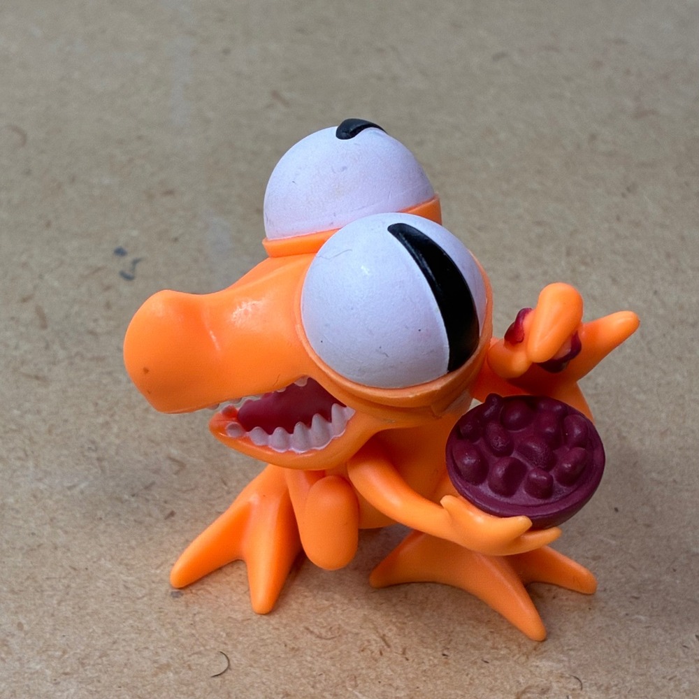 Rainbow Friends Orange Mini Figure Phatmojo Toy Roy and Charcle w/ Bowl Lizard